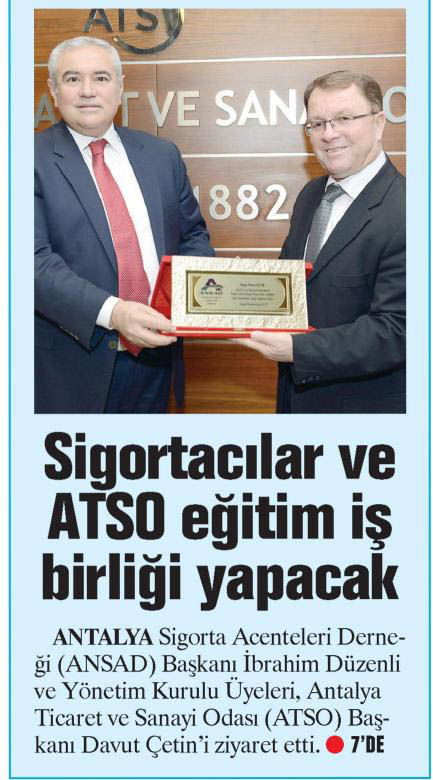 ATSO ve ANSAD Eğitim İşbirliği Yaptı